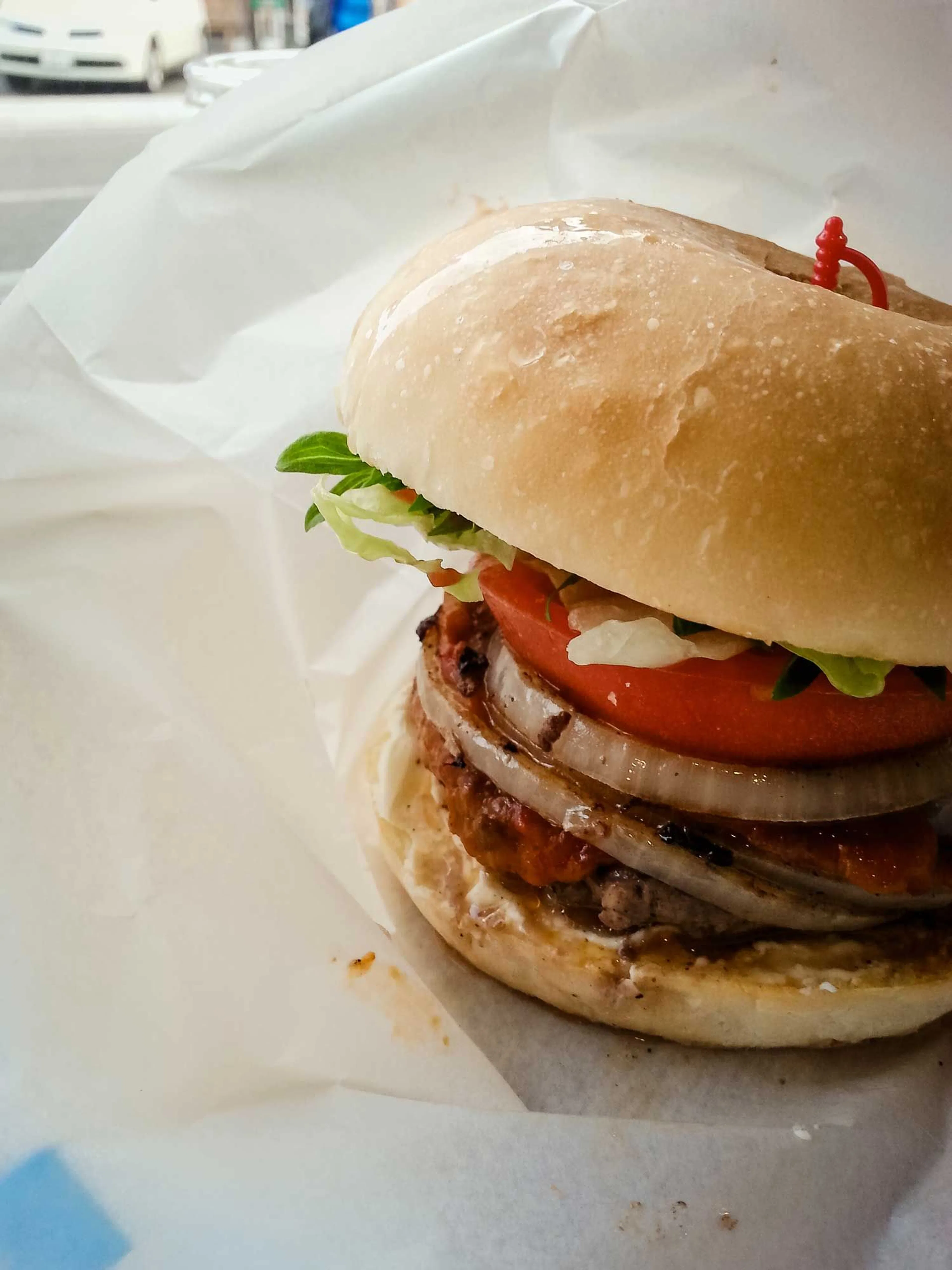 The eponymous Yufuin burger is available in ... Yufuin.